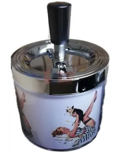 11518 Пепельница металлическая "Pin up 1"