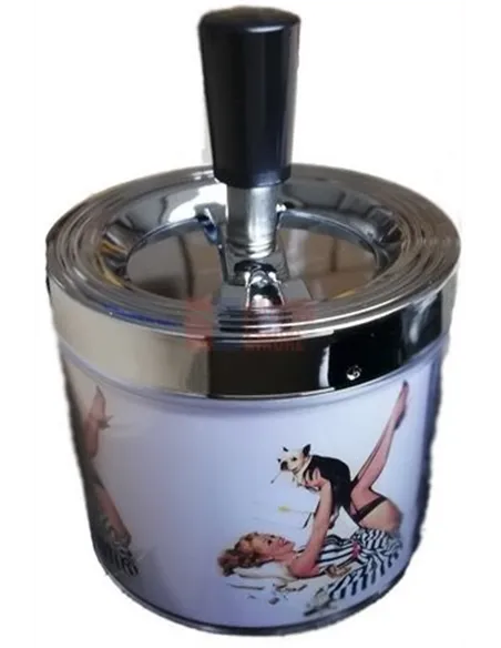 11518 Пепельница металлическая "Pin up 1"