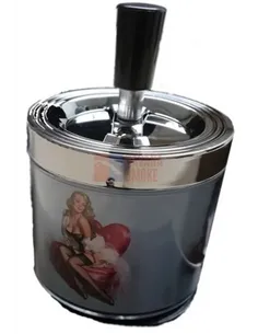 11519 Пепельница металлическая "Pin up 2"
