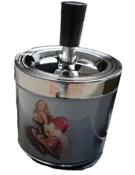 11519 Пепельница металлическая "Pin up 2"