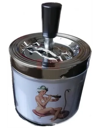 11520 Пепельница металлическая "Pin up 3"