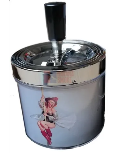 11521 Пепельница металлическая "Pin up 4"