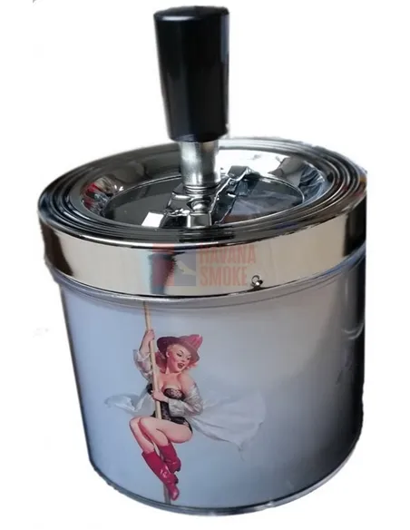 11521 Пепельница металлическая "Pin up 4"