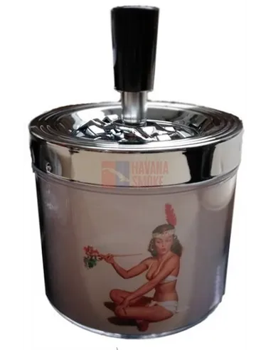 11522 Пепельница металлическая "Pin up 5"