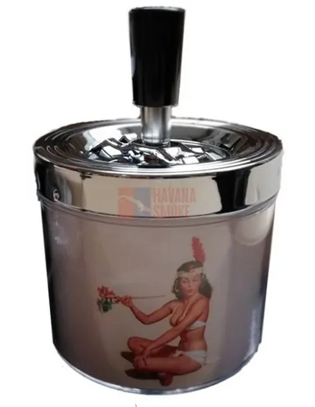 11522 Пепельница металлическая "Pin up 5"