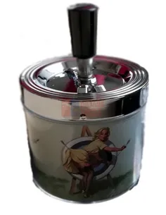 11523 Пепельница металлическая "Pin up 6"