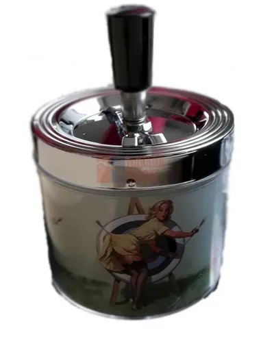 11523 Пепельница металлическая "Pin up 6"