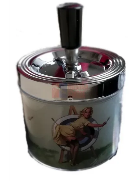 11523 Пепельница металлическая "Pin up 6"