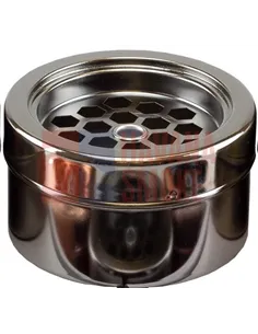 11524 Пепельница металлическая "Сетка" "серый никель"