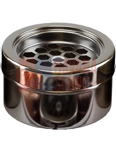 11524 Пепельница металлическая "Сетка" "серый никель"