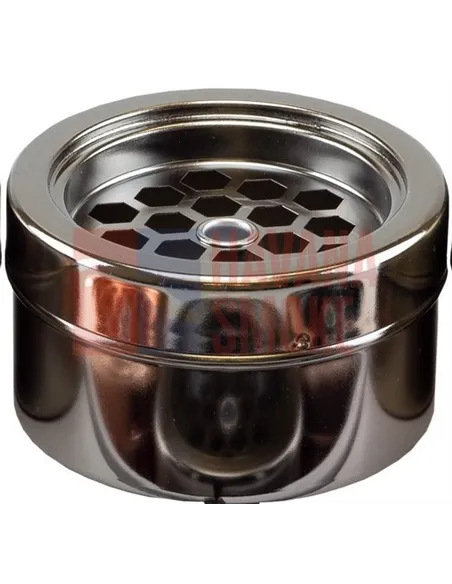 11524 Пепельница металлическая "Сетка" "серый никель"