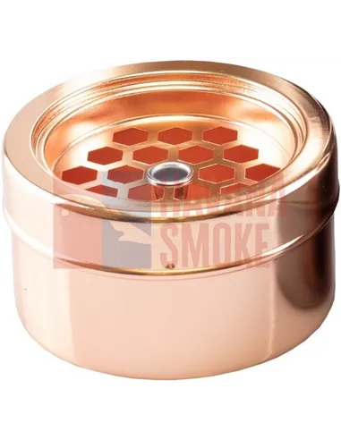 11525 Пепельница металлическая "Сетка" "розовое золото"