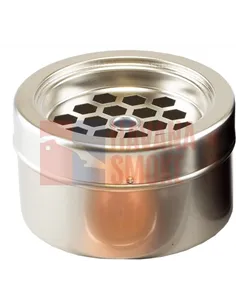 11527 Пепельница металлическая "Сетка" "серебристая"