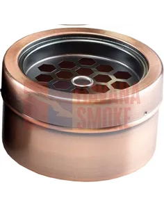 11528 Пепельница металлическая "Сетка" "медная"