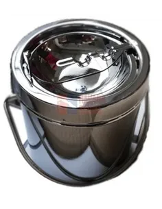 11530 Пепельница металлическая "arched inwards" "хром"