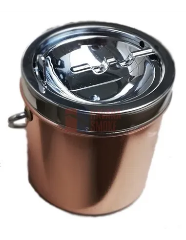 11531 Пепельница металлическая "arched inwards" "розовое золото"