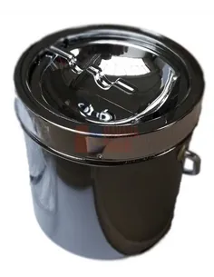 11532 Пепельница металлическая "arched inwards" "металлик"