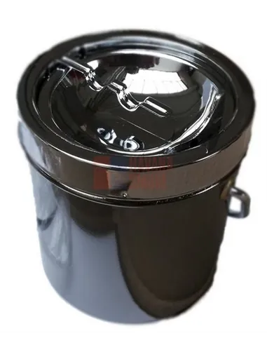 11532 Пепельница металлическая "arched inwards" "металлик"