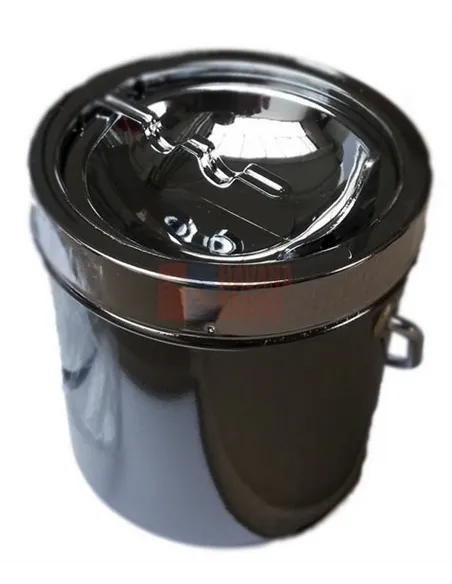 11532 Пепельница металлическая "arched inwards" "металлик"