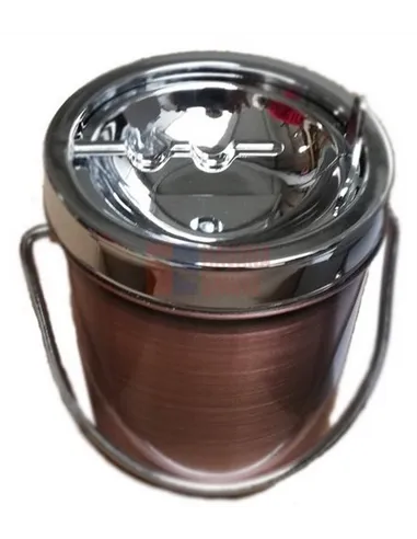 11534 Пепельница металлическая "arched inwards" "медная"