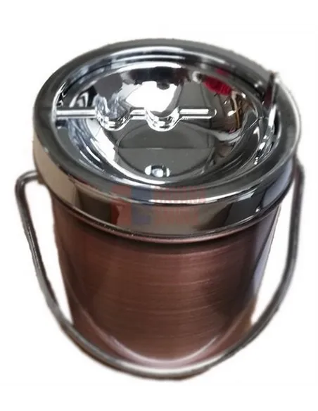 11534 Пепельница металлическая "arched inwards" "медная"