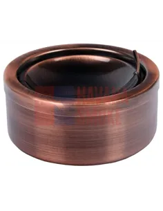 22069 Пепельница металлическая "бронза" 12см