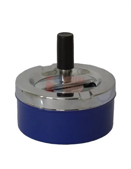 22303 Пепельница вращающаяся синяя малая 90 мм