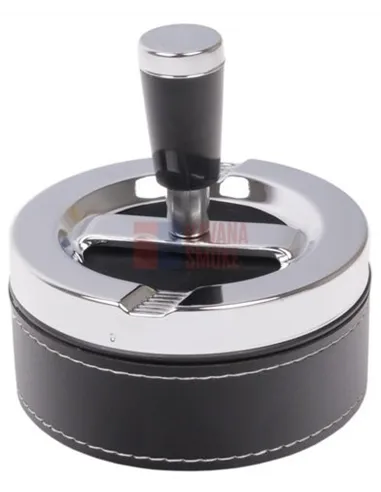 22307 Пепельница вращающаяся 95 мм кожа/ПВХ