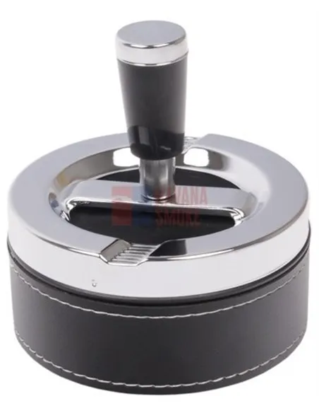 22307 Пепельница вращающаяся 95 мм кожа/ПВХ