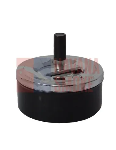 22341 Пепельница вращающаяся хром/черная 120 мм