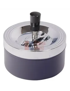 22342 Пепельница вращающаяся синяя 110 мм