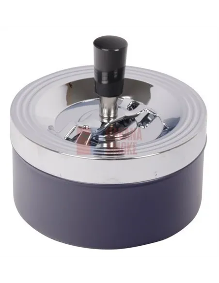 22342 Пепельница вращающаяся синяя 110 мм