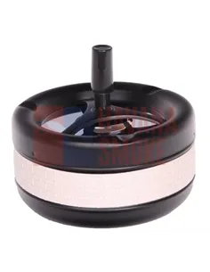 22365 Пепельница вращающаяся черная матовая\перламутр 130 мм *SUPERSALE*