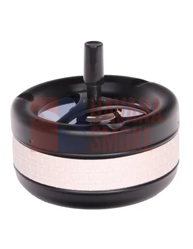 22365 Пепельница вращающаяся черная матовая\перламутр 130 мм *SUPERSALE*