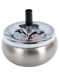 22402 Пепельница вращающаяся хром матовая 110 мм