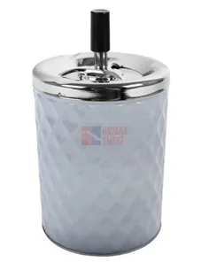 22413 Пепельница вращающаяся серая 110х205 мм