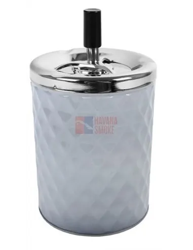 22413 Пепельница вращающаяся серая 110х205 мм