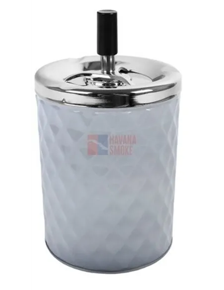 22413 Пепельница вращающаяся серая 110х205 мм