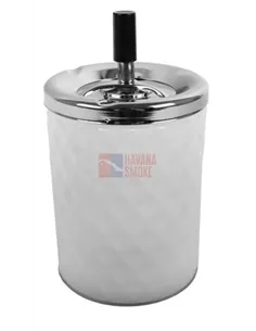 22415 Пепельница вращающаяся белая 110х205 мм