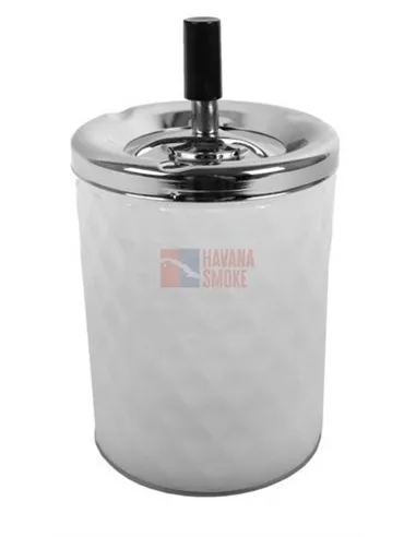 22415 Пепельница вращающаяся белая 110х205 мм