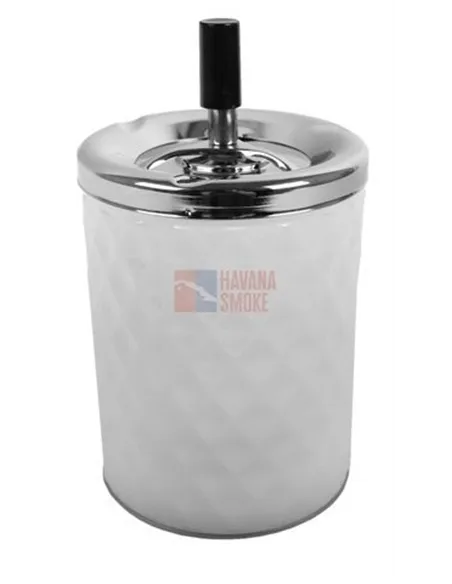 22415 Пепельница вращающаяся белая 110х205 мм