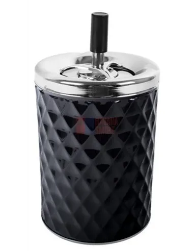 22416 Пепельница вращающаяся черная 110х205 мм