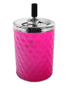 22417 Пепельница вращающаяся розовая 110х205 мм