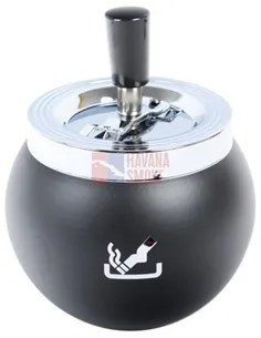 22435 Пепельница вращающаяся круглая SMOKING 95мм, черная матовая