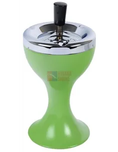 22443 Пепельница вращающаяся чаша зеленая 110мм *SALE*
