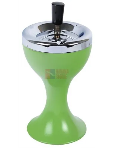 22443 Пепельница вращающаяся чаша зеленая 110мм *SALE*