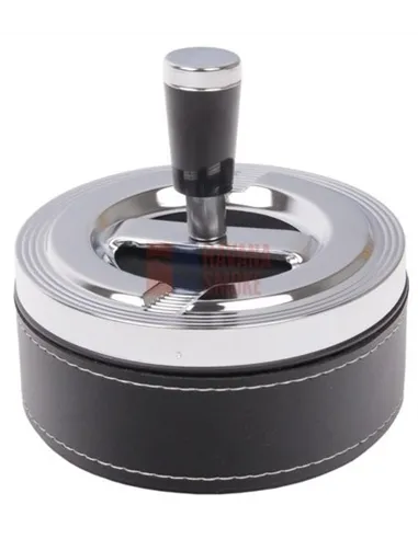 22470 Пепельница вращающаяся 110 мм кожа/ПВХ