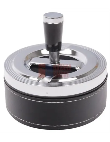 22470 Пепельница вращающаяся 110 мм кожа/ПВХ