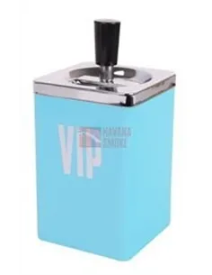 22493 Пепельница вращающаяся VIP бирюзовая квадратная *SUPERSALE*