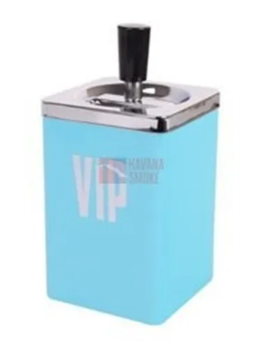 22493 Пепельница вращающаяся VIP бирюзовая квадратная *SUPERSALE*